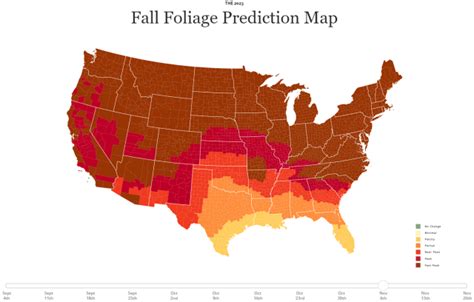 Maps: Where fall colors are peaking, and where they will soon